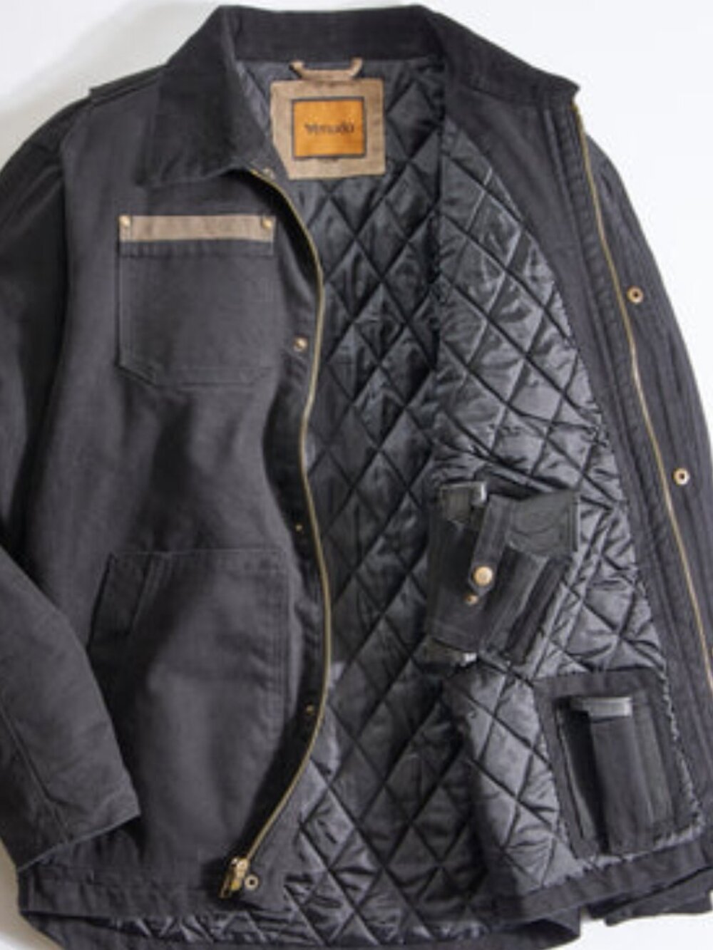 Canvas Concealed Carry Jacket - Black | XL